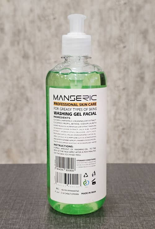 ژل شستشو صورت پوست های چرب مانسریک