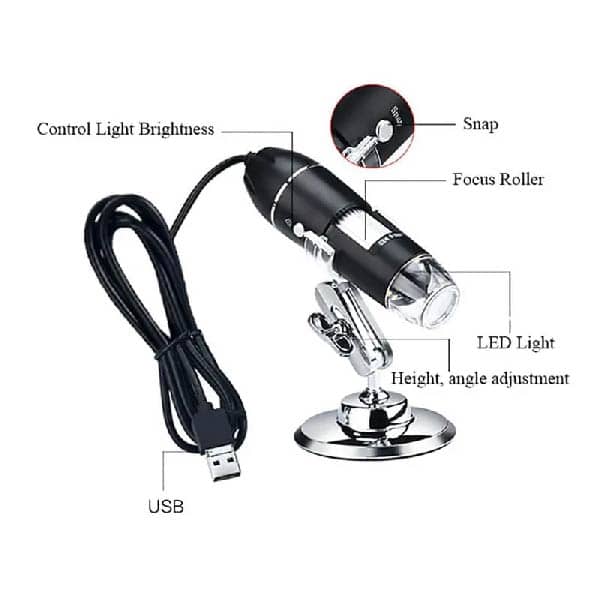 دستگاه میکروسکوپ دیجیتالی انالیزور پوست و مو 1600X