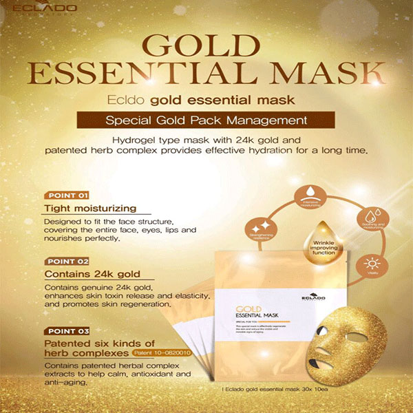 ماسک طلا ورقه ای اکلادو
