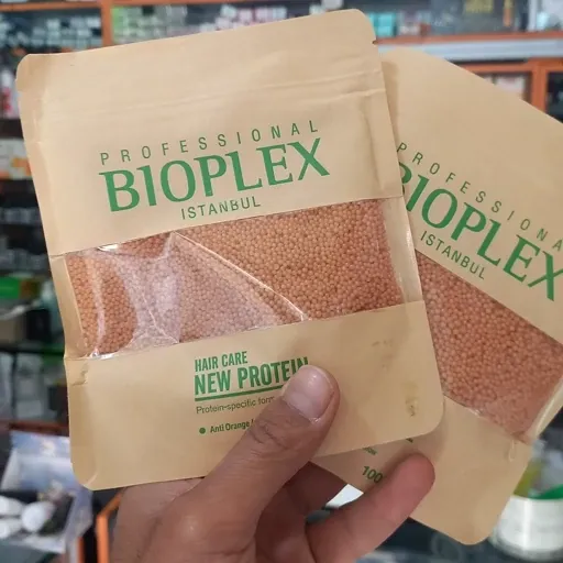 پروتئین تقویت کننده مو بیوپلکس طلایی 100 گرم