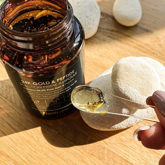 ژل آبرسان طلا و پپتاید برند فارم استی